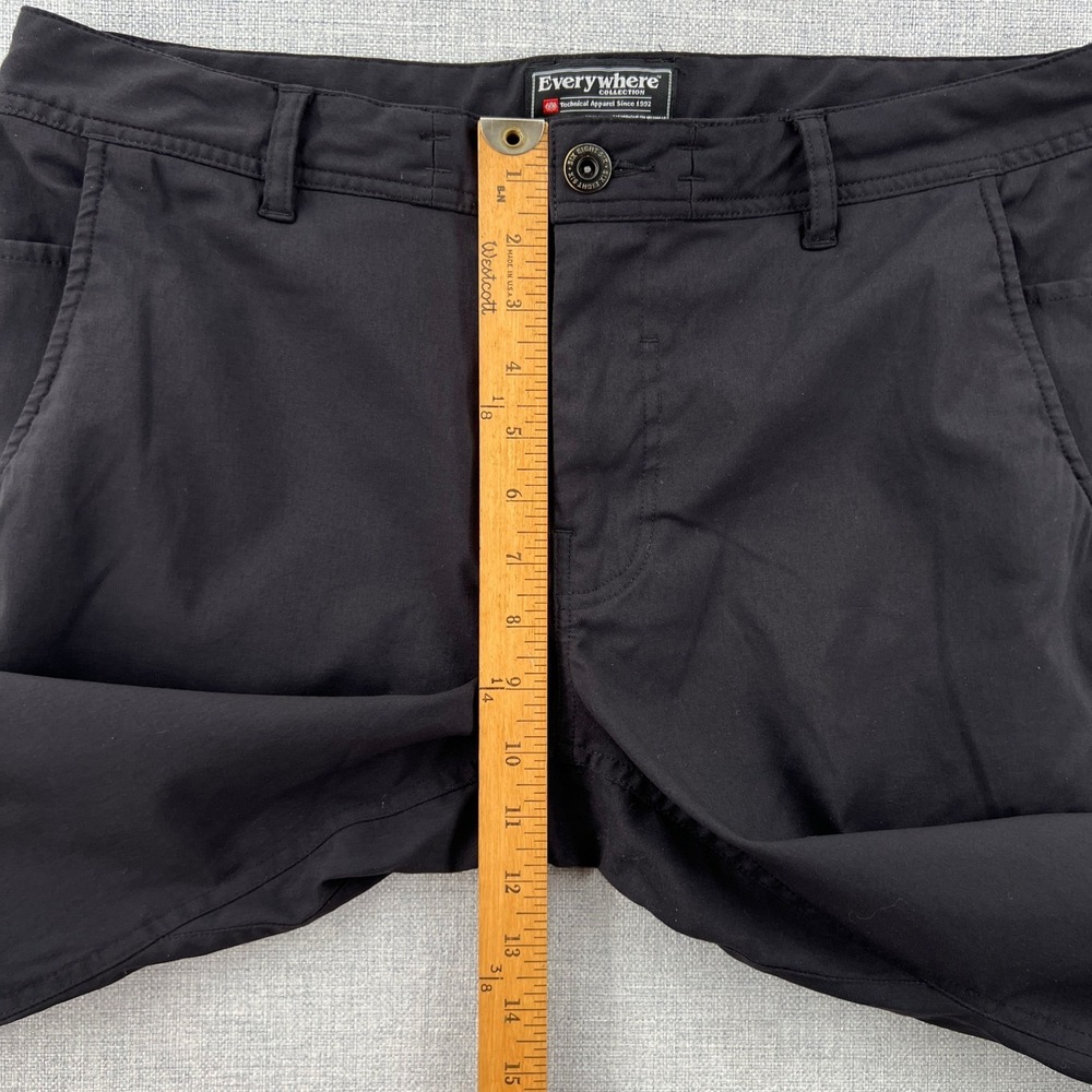 686 Everywhere Featherlight Chino Pant Slim Fit 34x32 Black Technical Travel - Picture 9 of 12